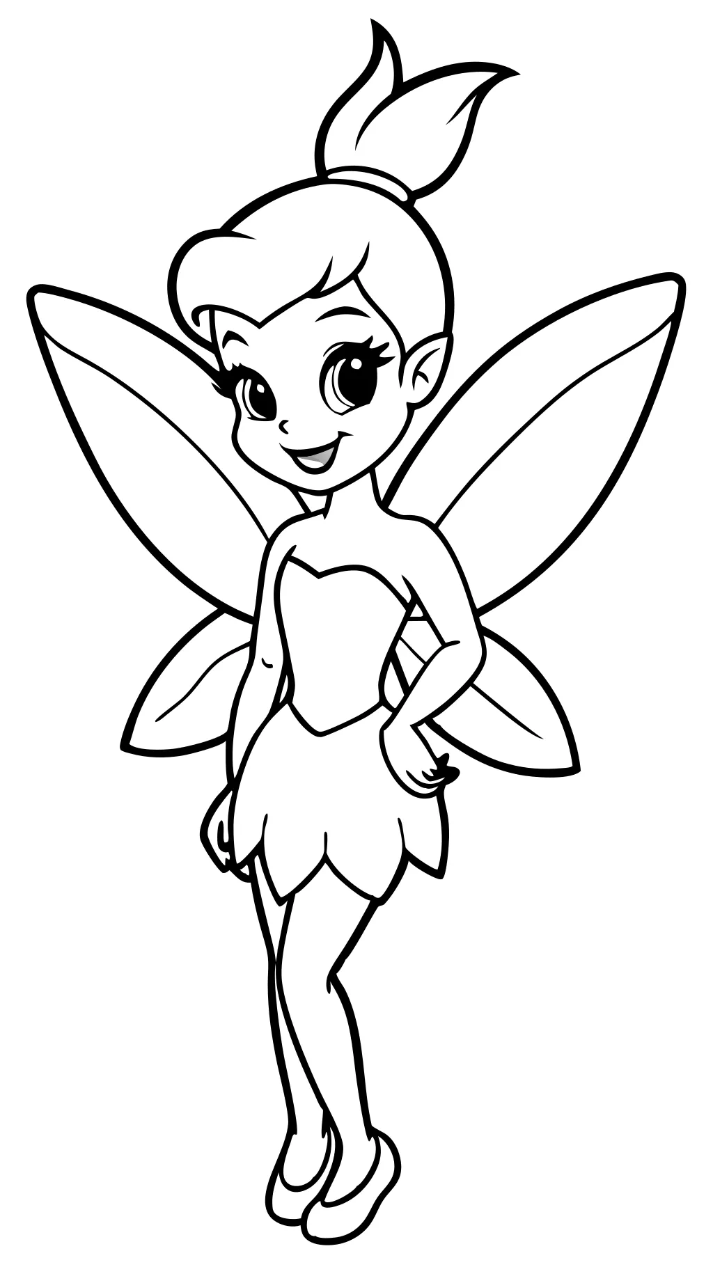 páginas para colorear tinkerbell